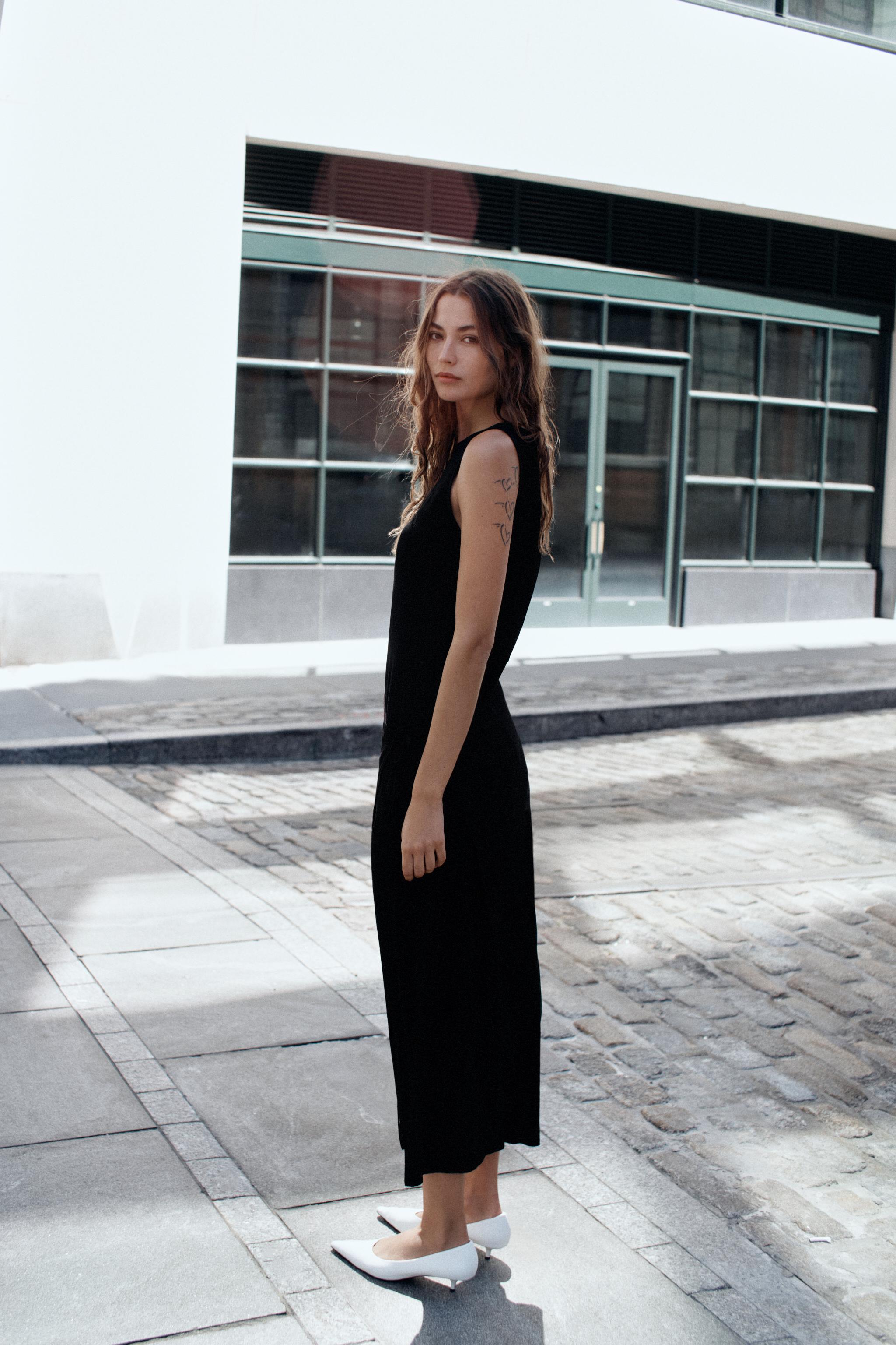SASH DETAIL SLEEVELESS DRESS